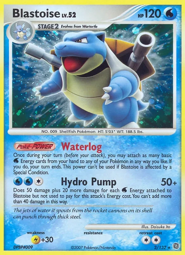Blastoise 2/132 Secret Wonders Pokémon card