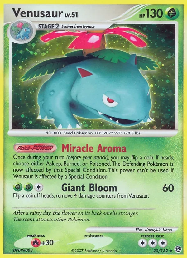 Venusaur 20/132 Secret Wonders Pokémon card