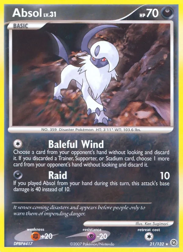 Absol 21/132 Secret Wonders Pokémon card
