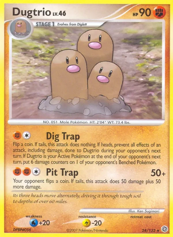 Dugtrio 24/132 Secret Wonders Pokémon card
