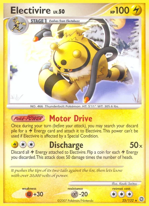 Electivire 25/132 Secret Wonders Pokémon Karte