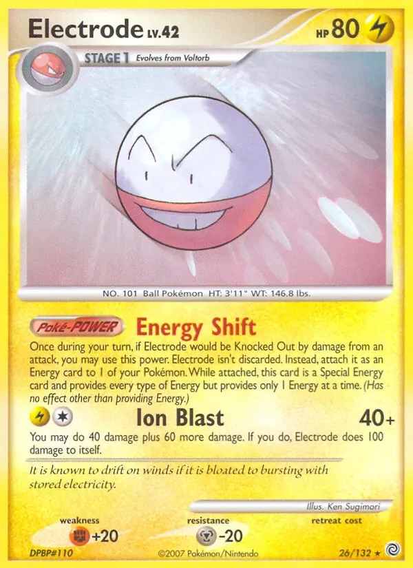 Electrode 26/132 Secret Wonders Pokémon card