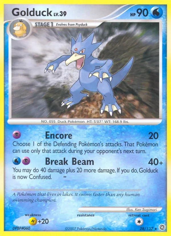 Golduck 28/132 Secret Wonders Pokémon card