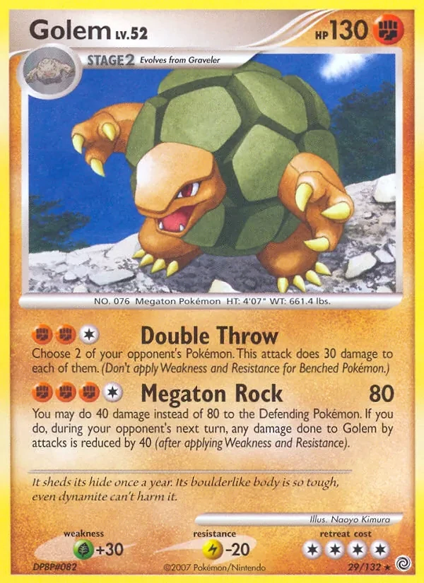 Golem 29/132 Secret Wonders Pokémon card