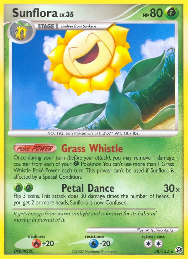 Sunflora 38/132 Secret Wonders Pokémon card