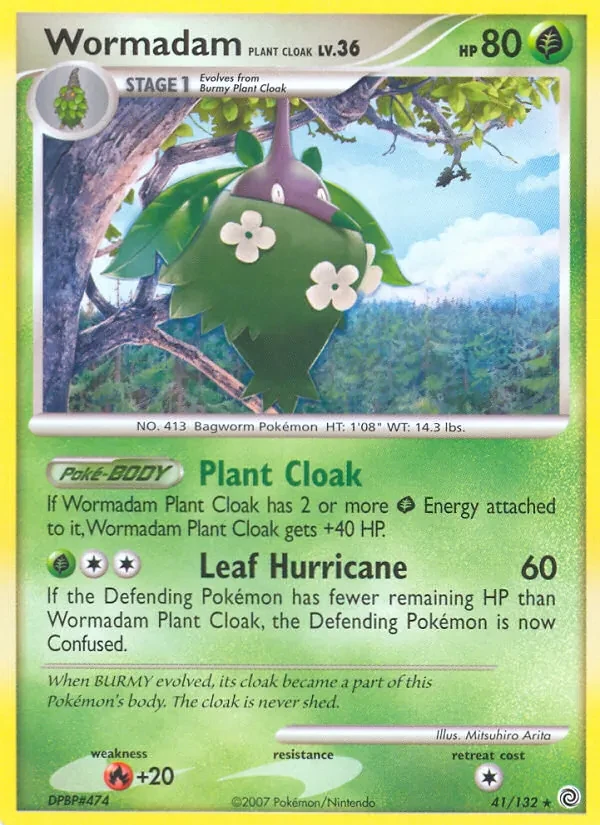 Wormadam Plant Cloak 41/132 Secret Wonders Pokémon Karte