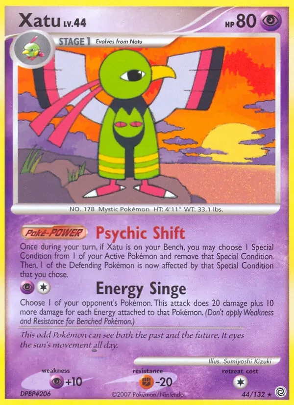 Xatu 44/132 Secret Wonders Pokémon Karte