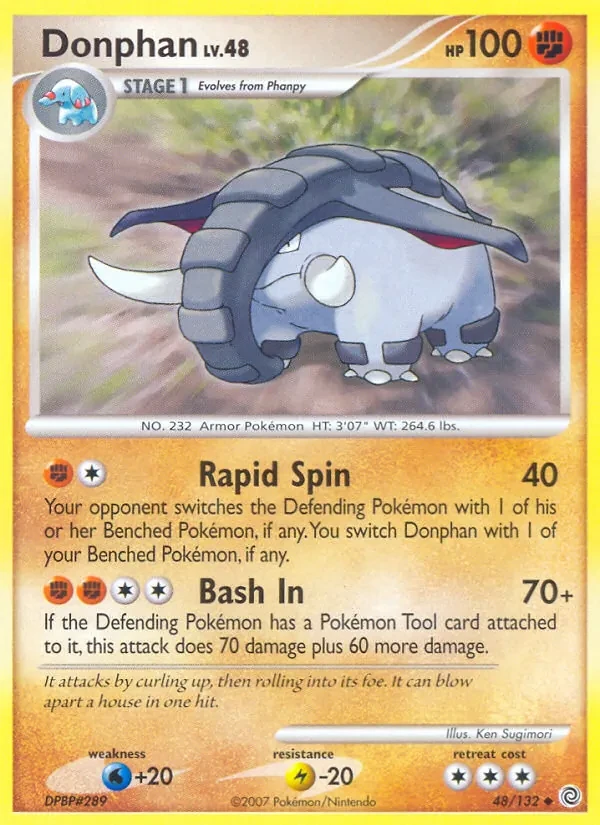 Donphan 48/132 Secret Wonders Pokémon card