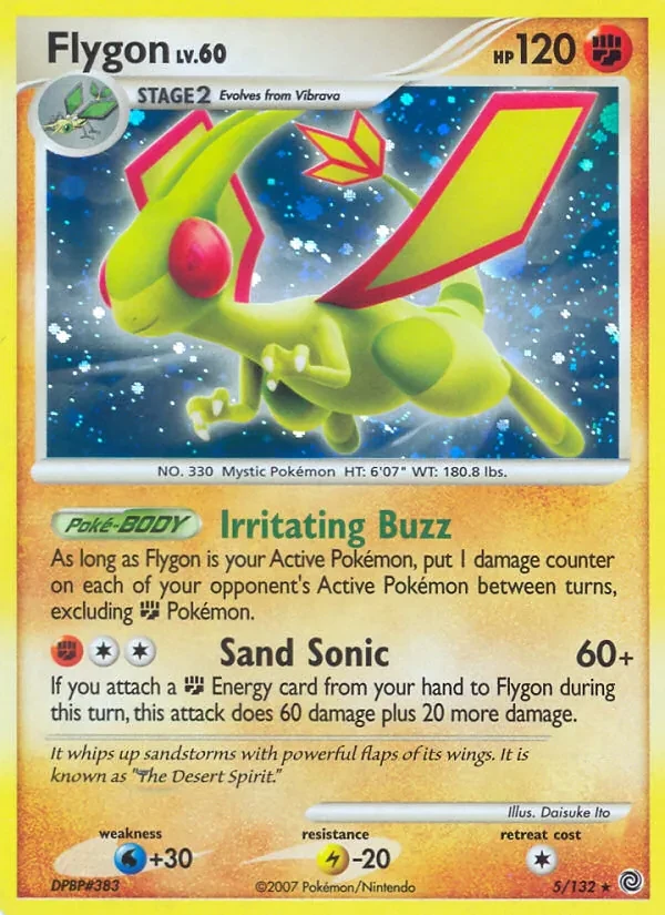Flygon 5/132 Secret Wonders Pokémon card