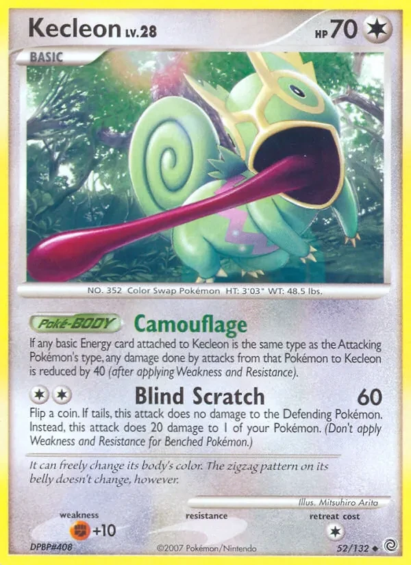 Kecleon 52/132 Secret Wonders Pokémon card