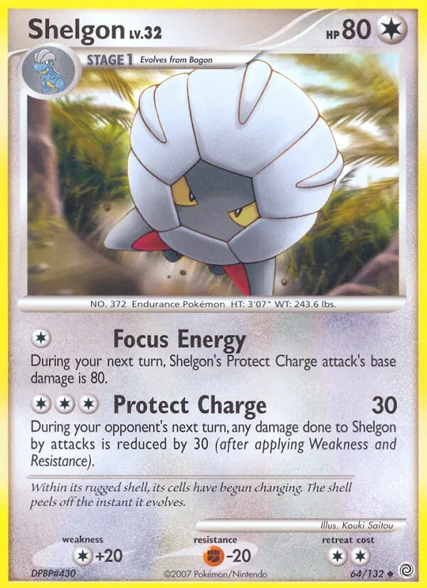 Shelgon 64/132 Secret Wonders Pokémon card