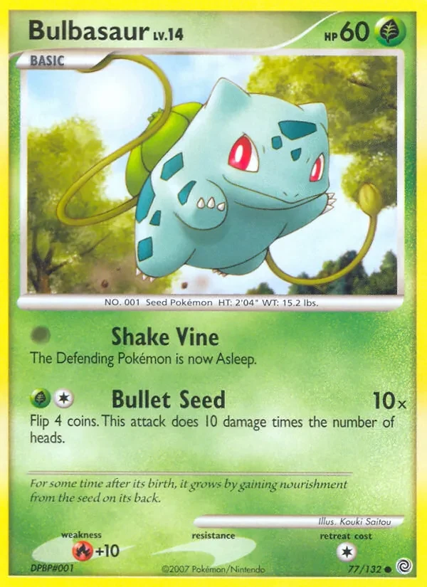 Bulbasaur 77/132 Secret Wonders Pokémon card