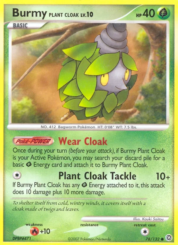 Burmy Plant Cloak 78/132 Secret Wonders Pokémon kaart