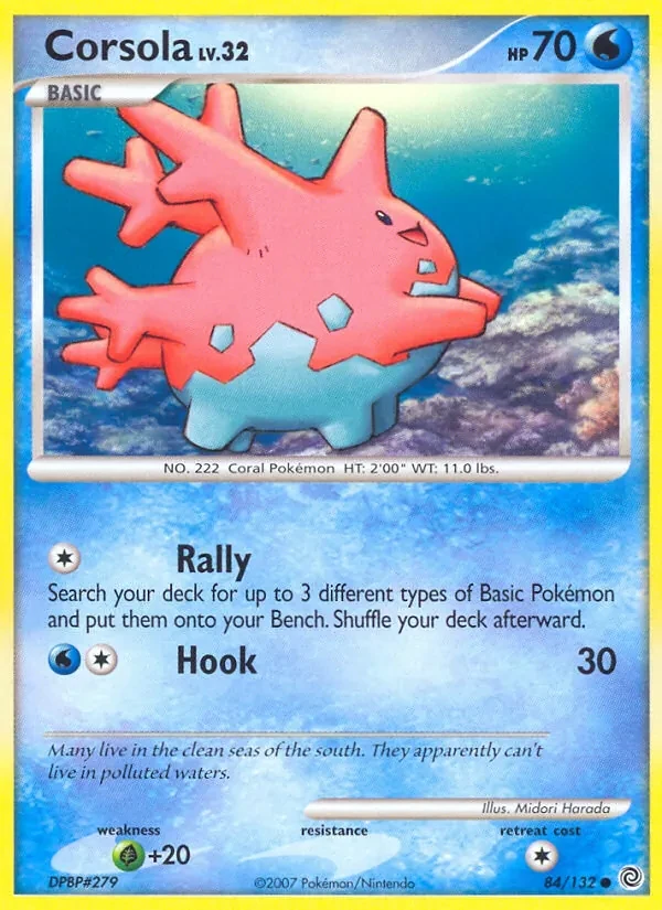 Corsola 84/132 Secret Wonders Pokémon card