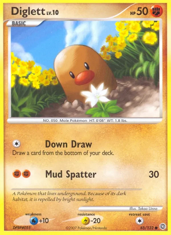 Diglett 85/132 Secret Wonders Pokémon card