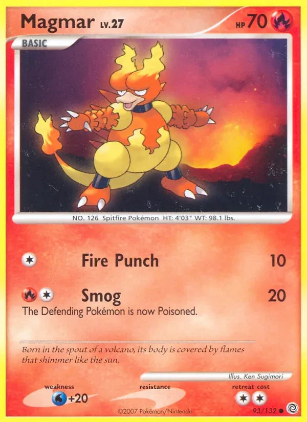 Magmar 93/132 Secret Wonders Pokémon card