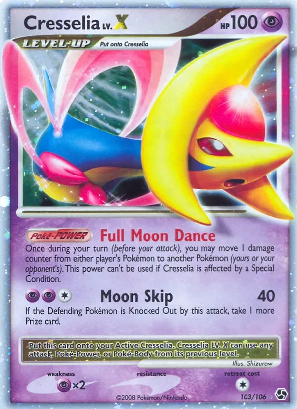 Cresselia 103/106 Great Encounters Pokémon card
