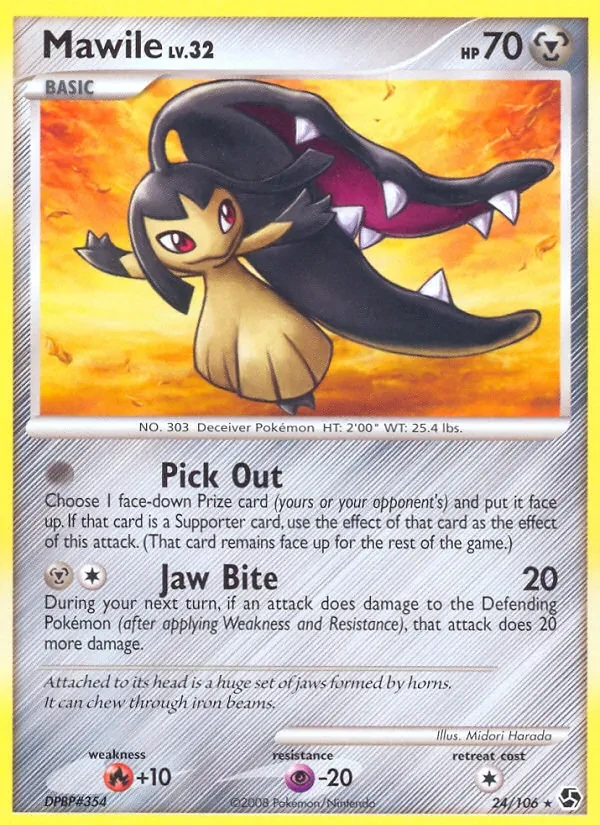Mawile 24/106 Great Encounters Pokémon card