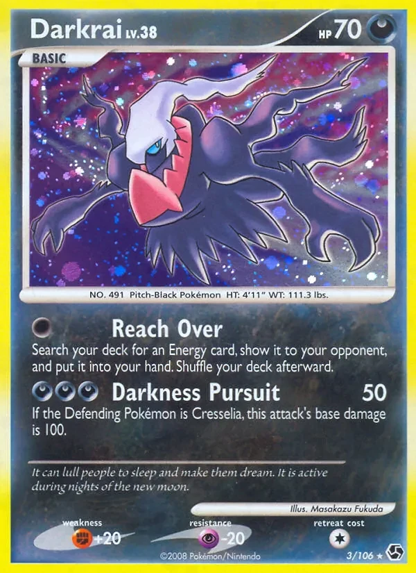 Darkrai 3/106 Great Encounters Pokémon card
