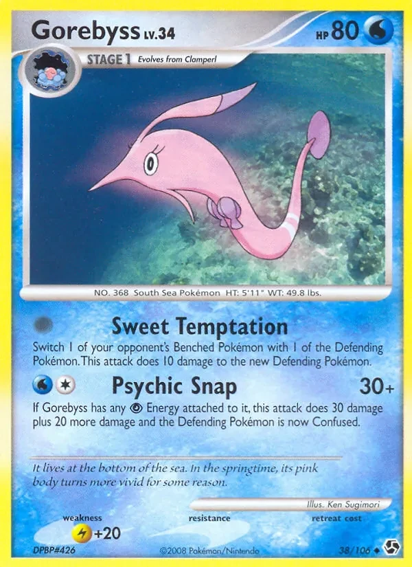 Gorebyss 38/106 Great Encounters Pokémon card