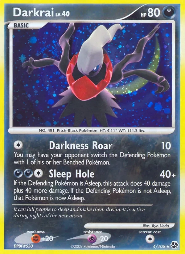 Darkrai 4/106 Great Encounters Pokémon card