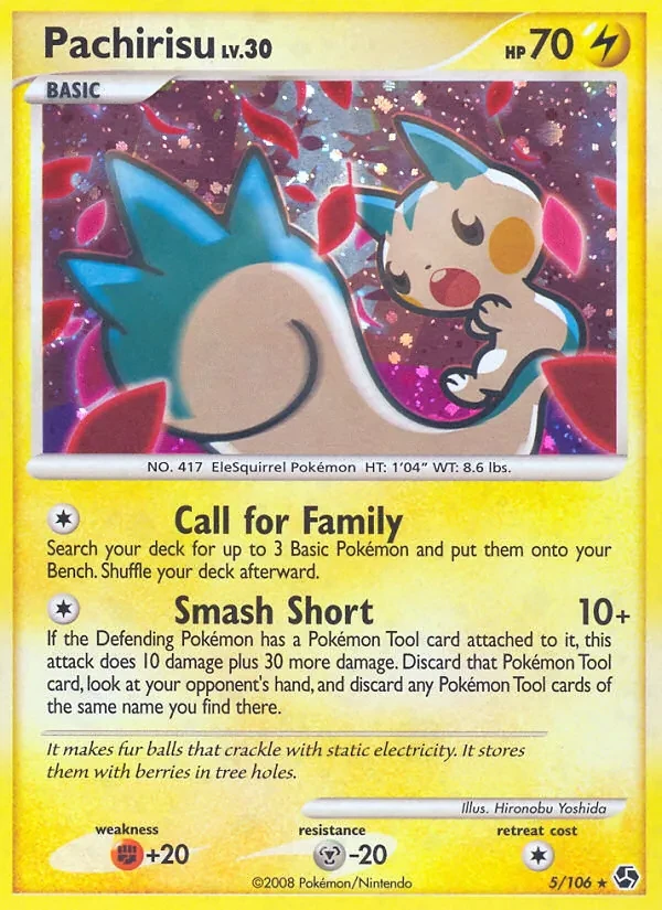 Pachirisu 5/106 Great Encounters Pokémon card
