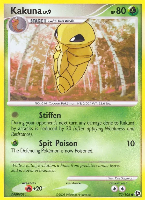 Kakuna 73/106 Great Encounters Pokémon card