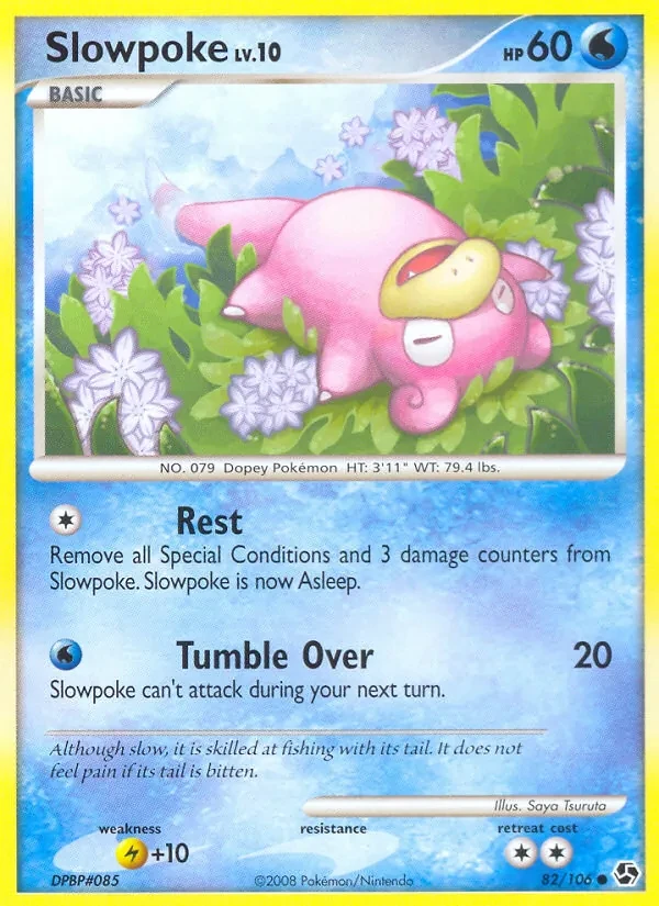 Slowpoke 82/106 Great Encounters Pokémon card