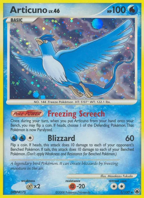 Articuno 1/100 Majestic Dawn Pokémon Karte