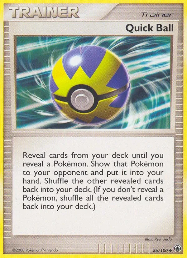 Quick Ball 86/100 Majestic Dawn Pokémon card