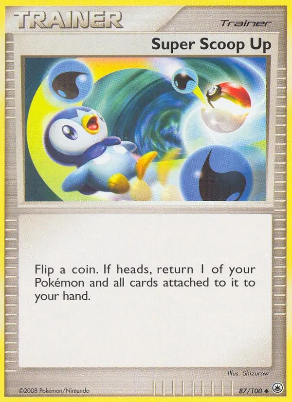 Super Scoop Up 87/100 Majestic Dawn Pokémon card