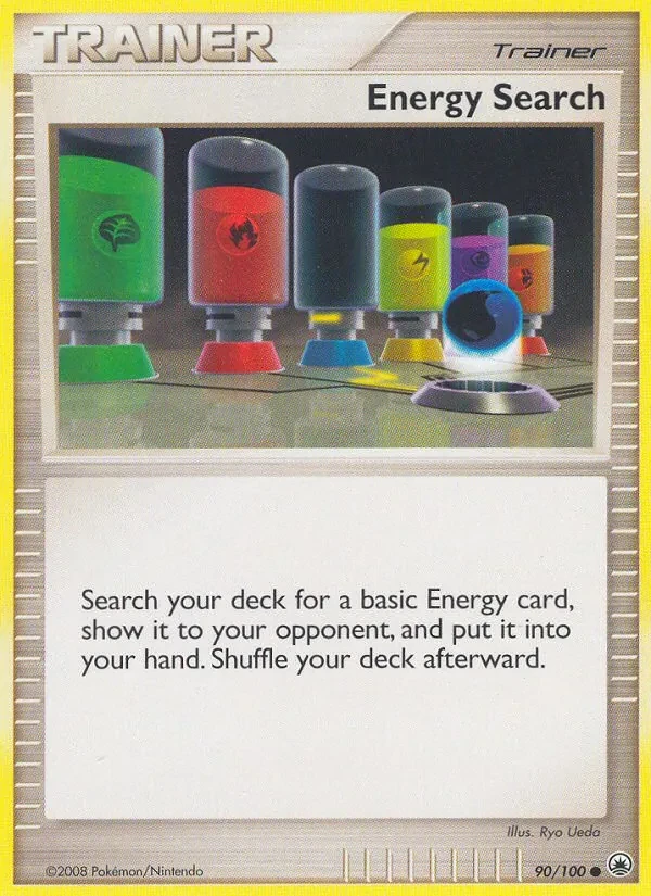 Energy Search 90/100 Majestic Dawn Pokémon card