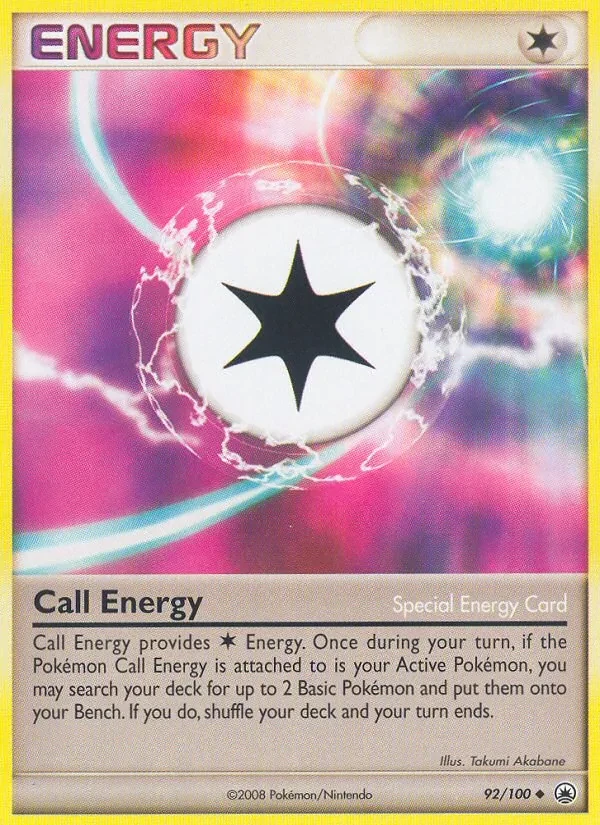 Call Energy 92/100 Majestic Dawn Pokémon card
