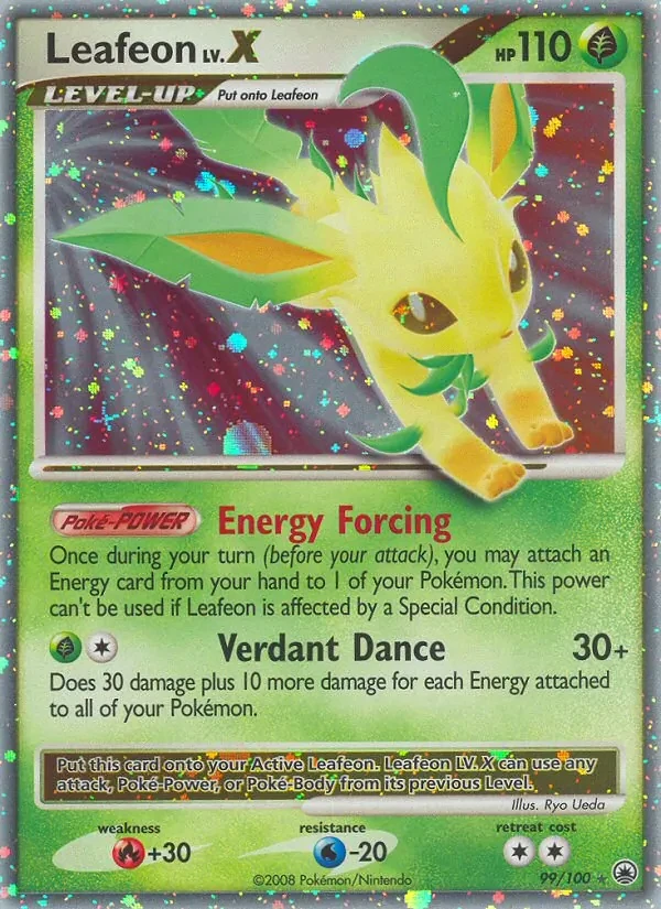 Leafeon 99/100 Majestic Dawn Pokémon card