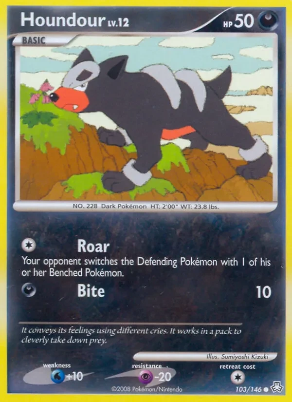 Houndour 103/146 Legends Awakened Pokémon card