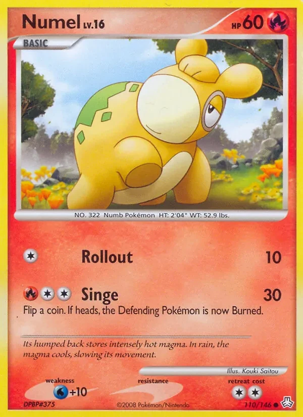 Numel 110/146 Legends Awakened Pokémon card
