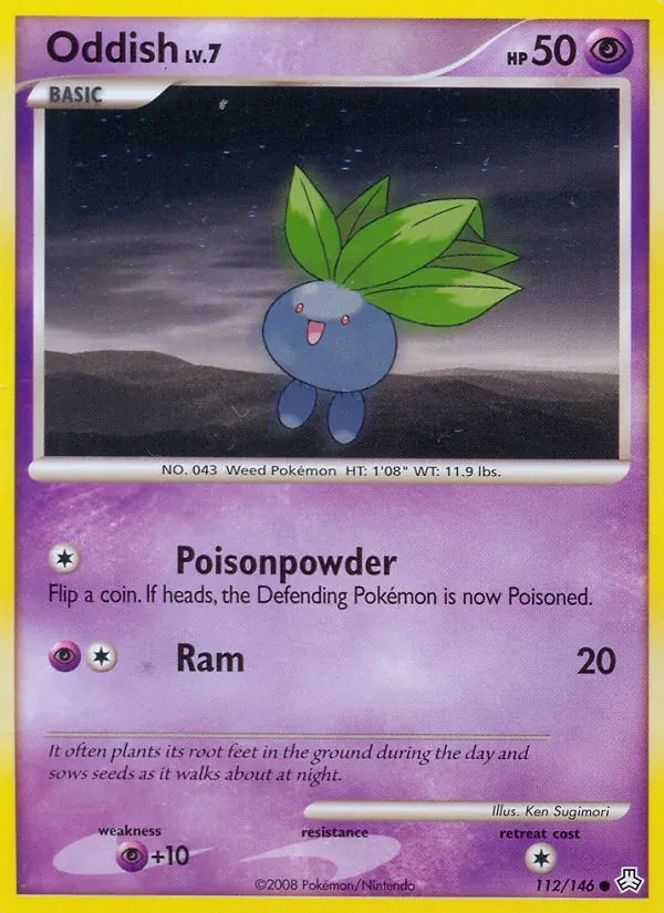 Oddish 112/146 Legends Awakened Pokémon card
