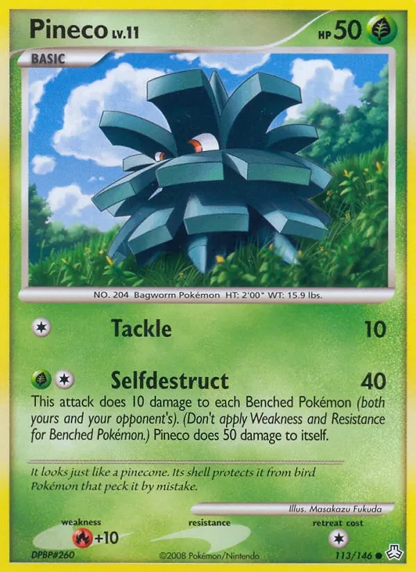 Pineco 113/146 Legends Awakened Pokémon card