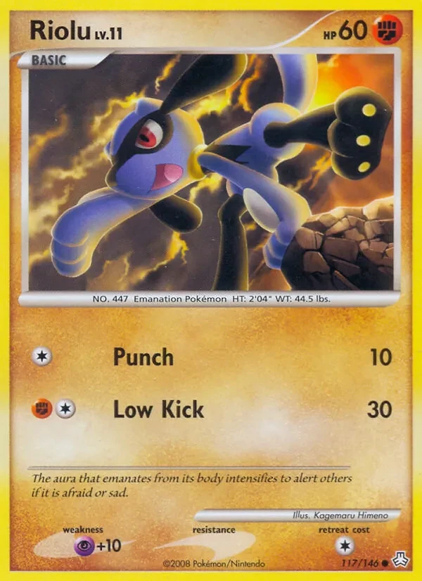Riolu 117/146 Legends Awakened Pokémon card
