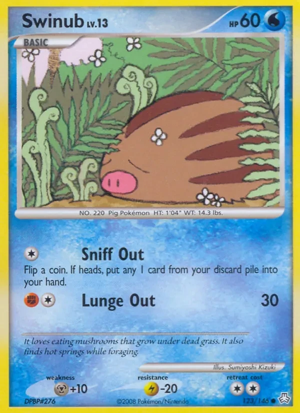 Swinub 123/146 Legends Awakened Pokémon Karte