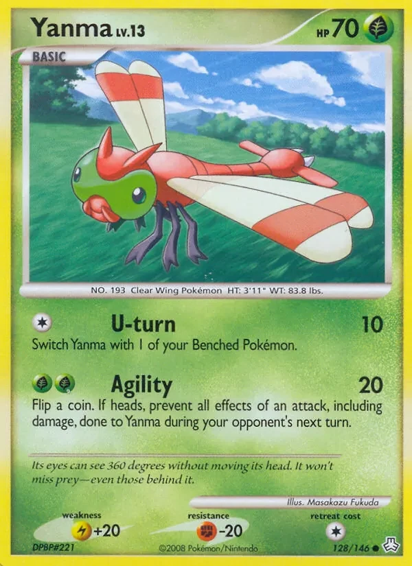 Yanma 128/146 Legends Awakened Pokémon card