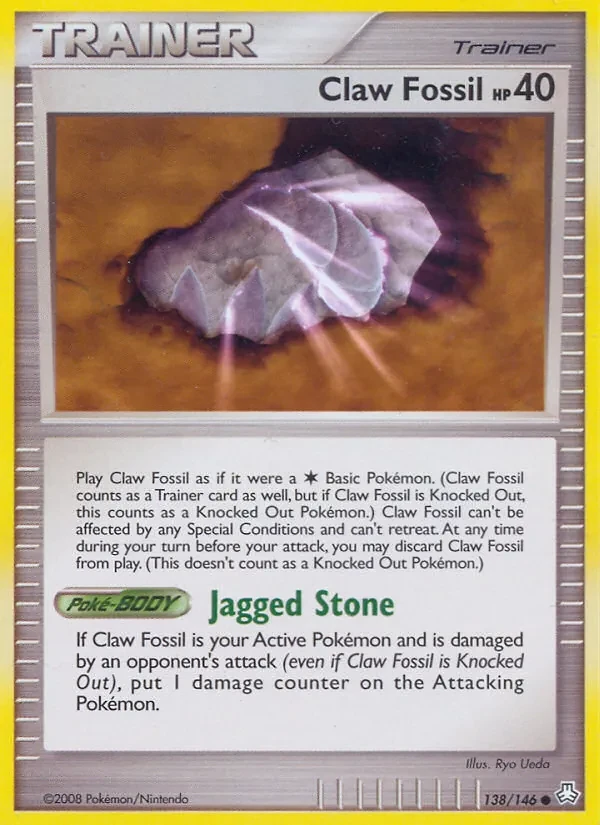 Claw Fossil 138/146 Legends Awakened Pokémon Karte