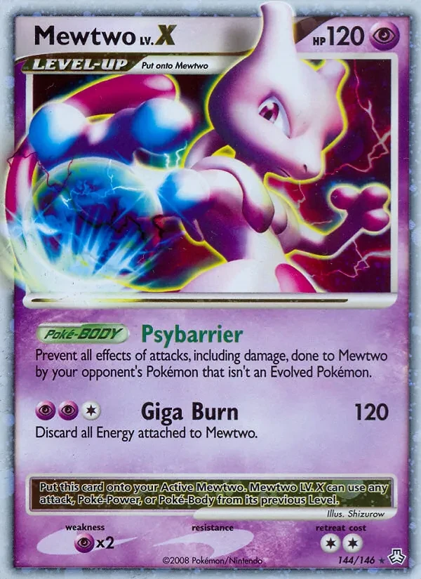 Mewtwo 144/146 Legends Awakened Pokémon card