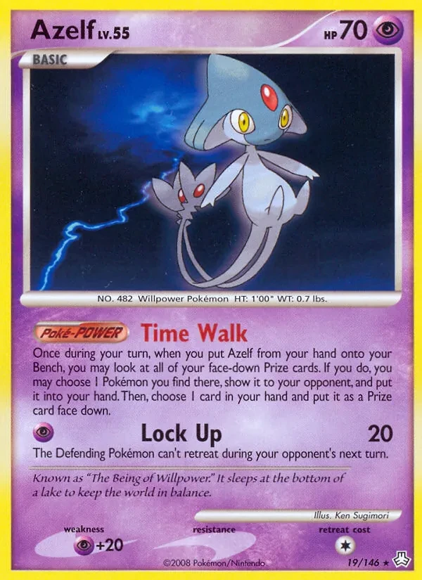 Azelf 19/146 Legends Awakened Pokémon card