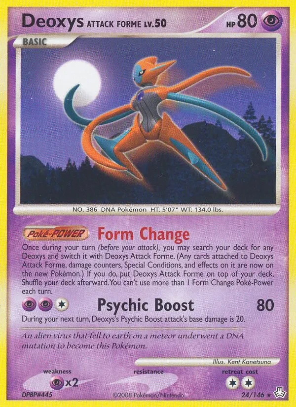 Deoxys Attack Forme 24/146 Legends Awakened Pokémon card