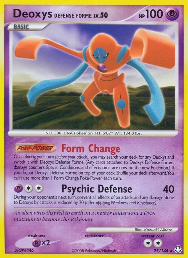 Carta Pokémon Deoxys Defense Forme 25/146 Legends Awakened