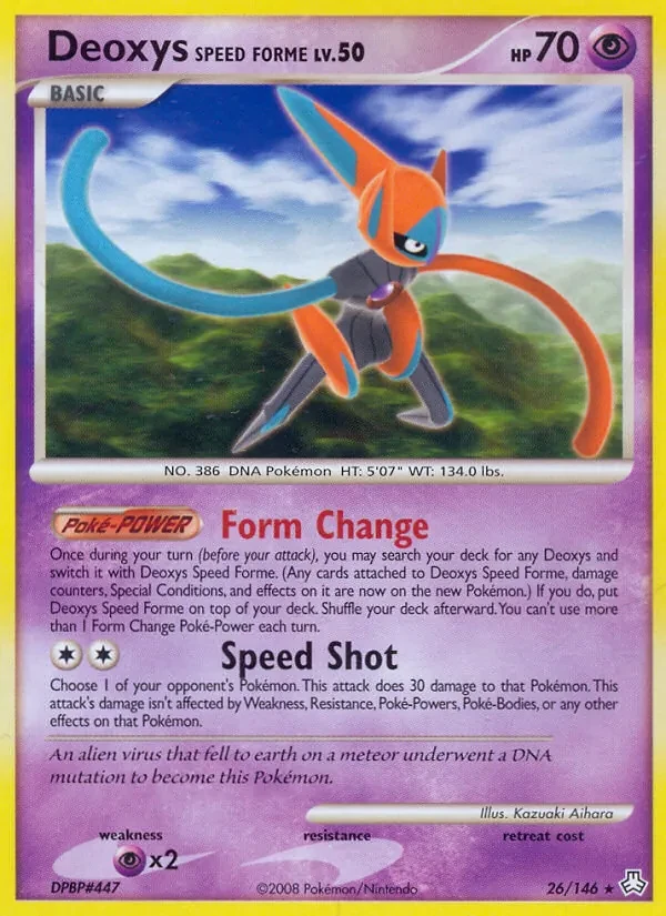 Deoxys Speed Forme 26/146 Legends Awakened Pokémon card