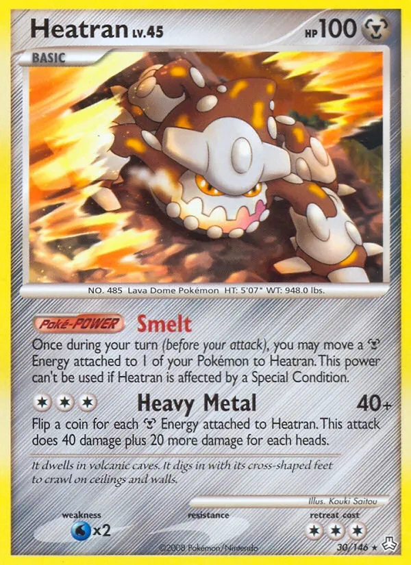 Heatran 30/146 Legends Awakened Pokémon card