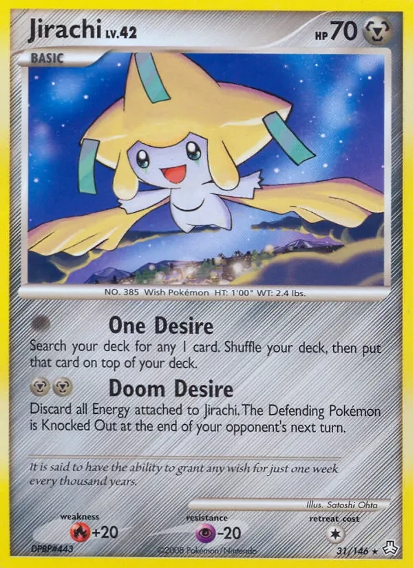 Jirachi 31/146 Legends Awakened Pokémon card