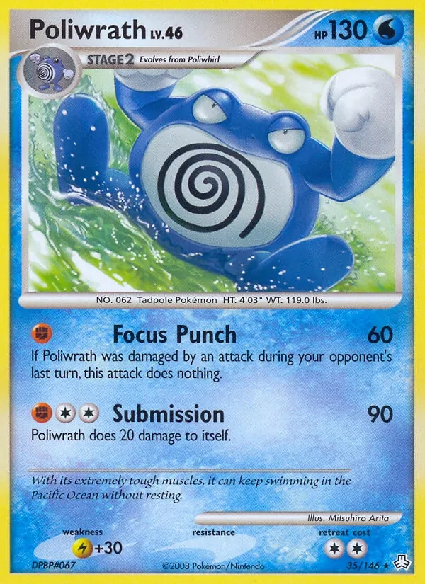 Poliwrath 35/146 Legends Awakened Pokémon card